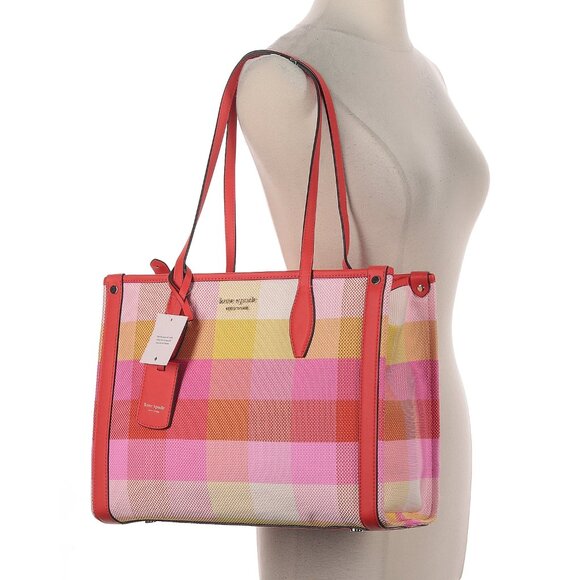 kate spade Handbags - NWT Kate Spade pink plaid tote